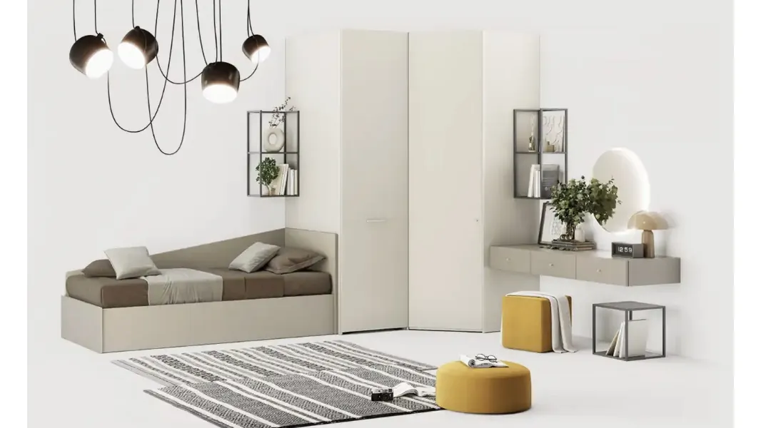 Cameretta componibile YGAA di Moretti Compact Camerette