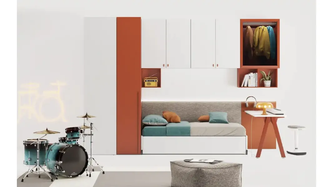 Cameretta a ponte YGAB di Moretti Compact Camerette