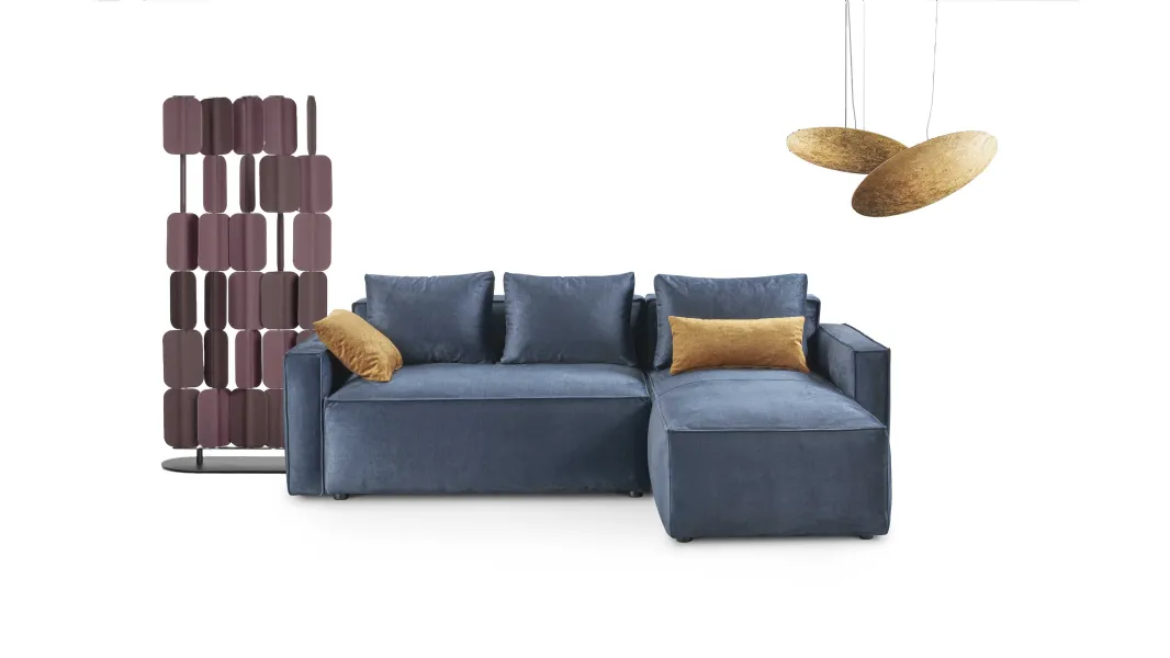 Divano con penisola Sirio di Salvetti