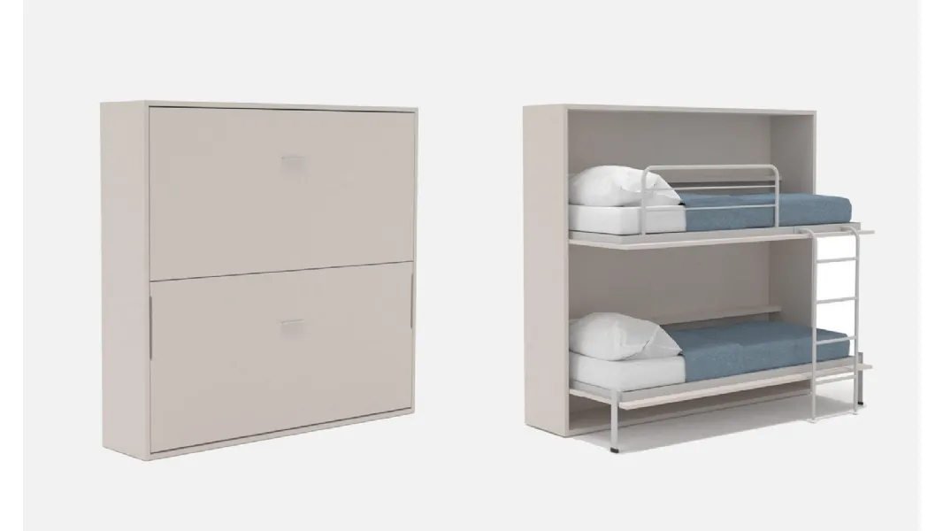 Letto a castello a scomparsa Alì di Marka Total Living