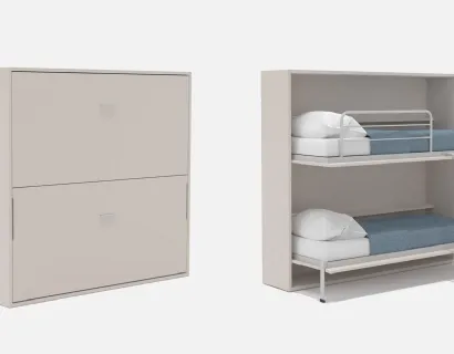 Letto a castello a scomparsa Alì di Marka Total Living