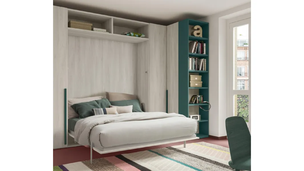 Letto a scomparsa Alì Verticale GL33 di Marka Total Living