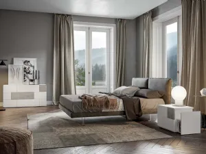 Letto con comodini Agape di Veneran