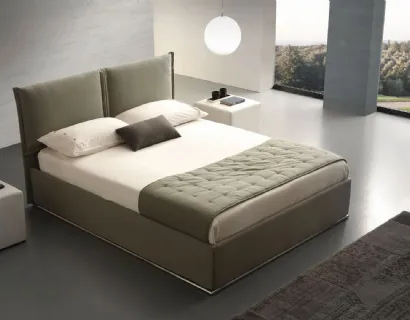 Letto in tessuto imbottito Asia di Ergogreen