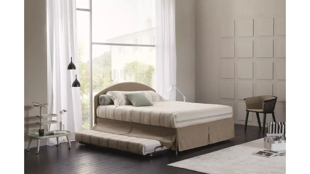 Letto Banner Combi con box contenitore e letto estraibile di Oggioni