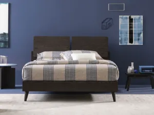 Letto in legno di Frassino con testiera Both di Oggioni