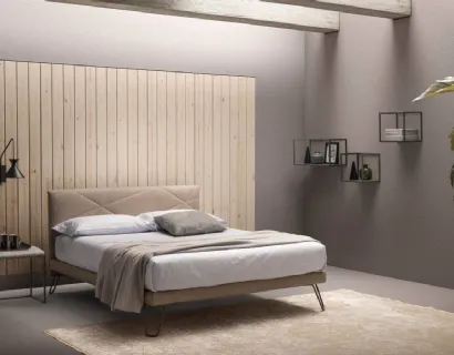 Letto matrimoniale con testiera imbottita e trapuntata Break di Bside