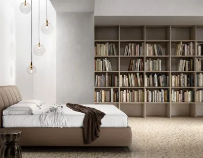 Letto imbottito con testiera trapuntata Premium di Bside
