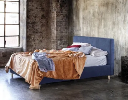 Letto in tessuto con testiera Oracle di Confortplus