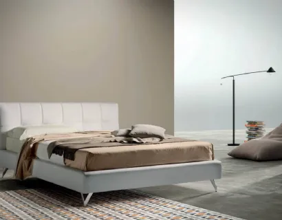 Letto con testiera in tessuto trapuntato Contemporary di Bside