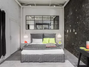 Letto con testiera Double di Gervasoni
