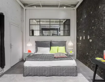 Letto con testiera Double di Gervasoni