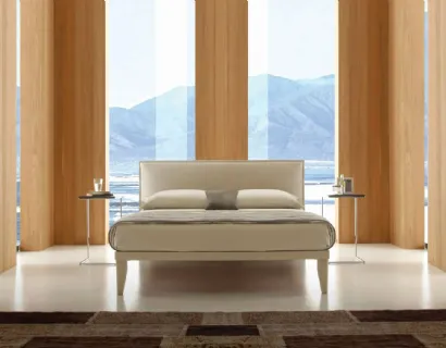 Letto con testiera imbottita Elle di Ergogreen