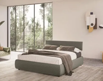 Letto in tessuto imbottito Nicole di Ergogreen