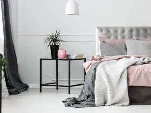 Letto Fiji in tessuto con contenitore di Milano Bedding