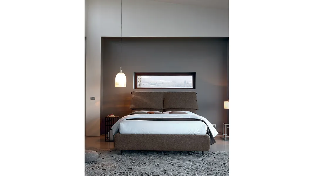 Letto in tessuto Fly di Bontempi Letti Design