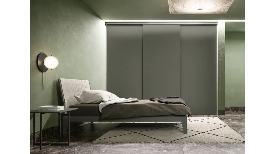 Letto con testiera Fold di Zalf