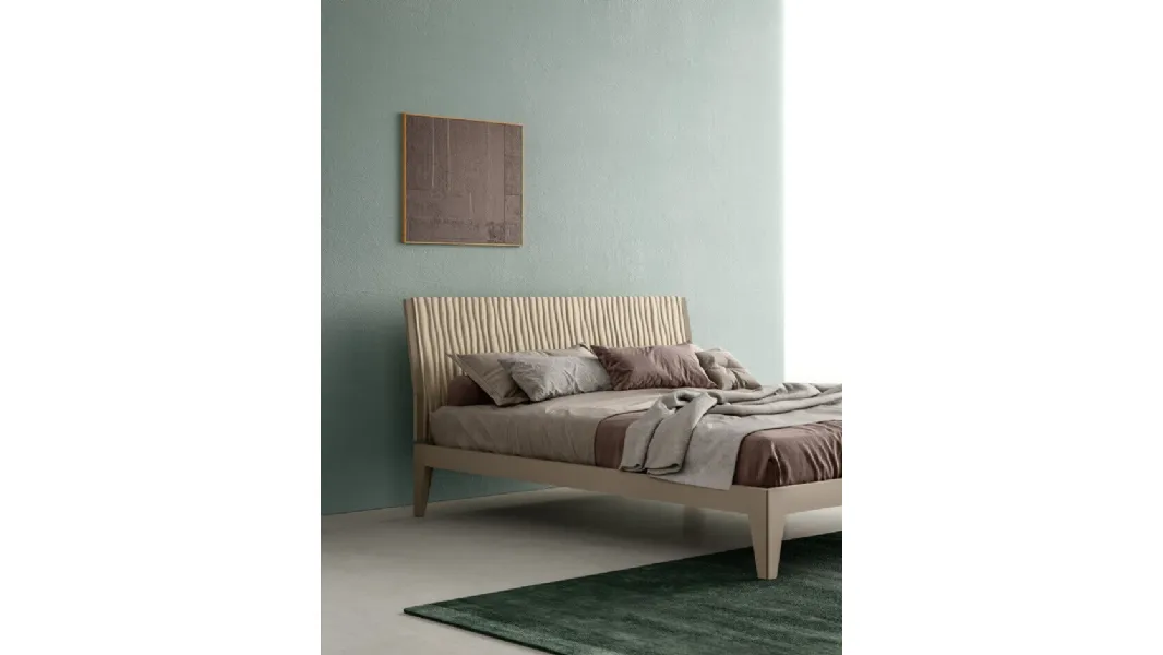 Letto con testiera Fold di Zalf