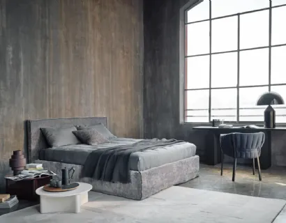 Letto Linea in tessuto di Gervasoni