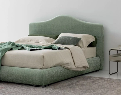 Letto in tessuto imbottito Luxury di Oggioni