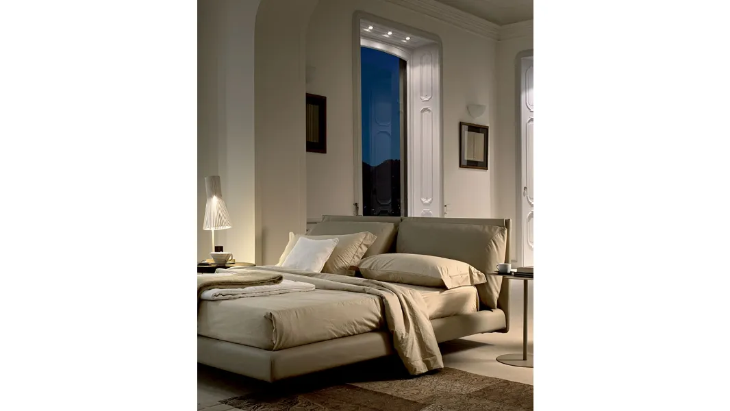 Letto Malou con testiera imbottita di Bontempi Letti Design