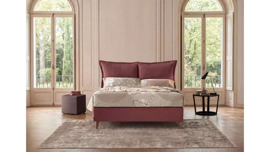 Letto matrimoniale Mariposa con contenitore di Oggioni