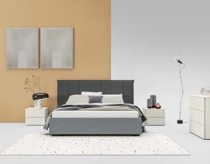 Letto in tessuto con testiera Sofia GL11 di Marka Total Living