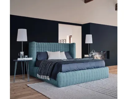 Letto in tessuto imbottito Nest di Gervasoni