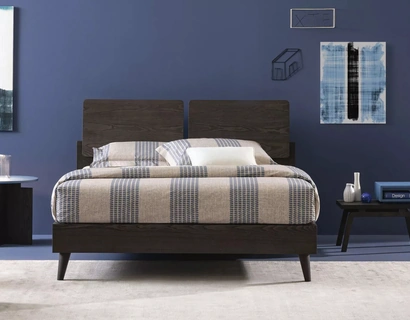 Letto in legno con contenitore Both di Oggioni
