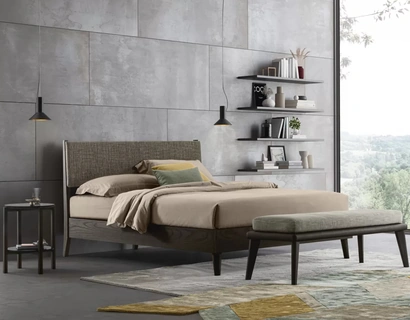 Letto con testiera Orimento di Oggioni