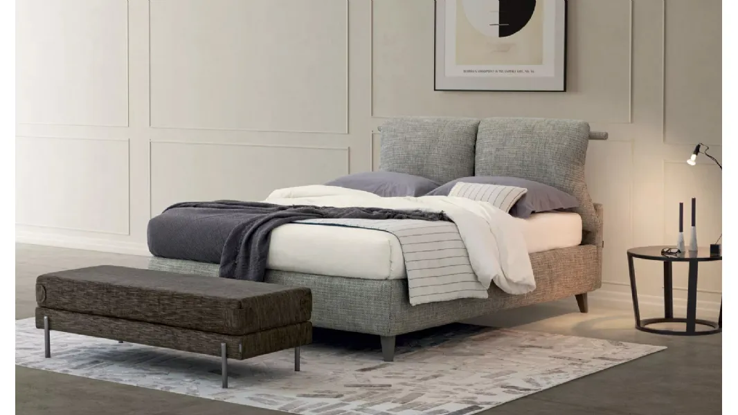 Letto in tessuto Pug con box contenitore di Oggioni