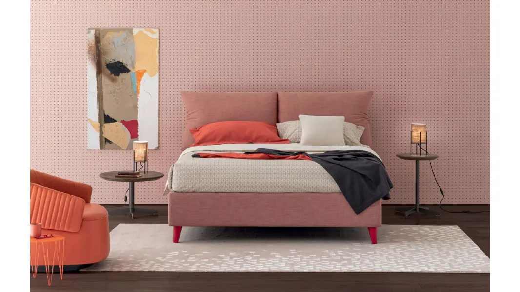 Letto Plissé con contenitore di Oggioni