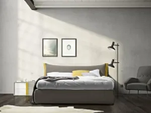 Letto RK506 Magis con testiera imbottita di Marka Total Living