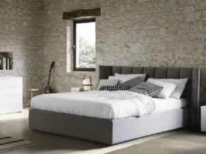 Letto RK510 Vogue con testiera modificabile di Marka Total Living