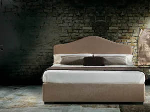 Letto Samoa in tessuto con testiera di Milano Bedding