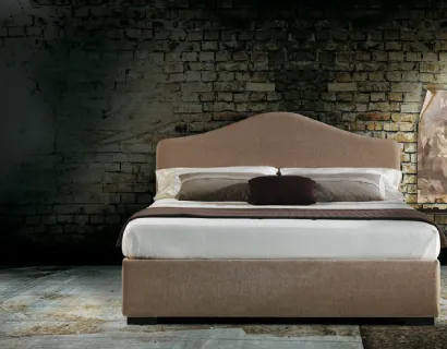 Letto Samoa in tessuto con testiera di Milano Bedding