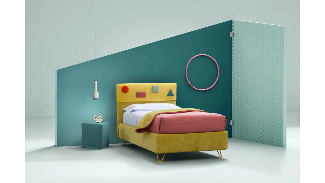 Letto singolo in tessuto Plain di Bside