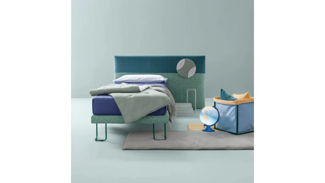 Letto singolo in tessuto Plain di Bside
