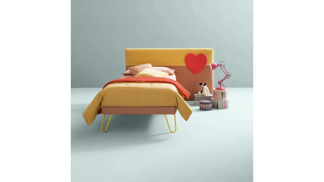Letto singolo in tessuto Plain di Bside