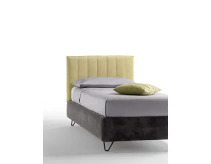 Letto singolo imbottito Twist di Bside