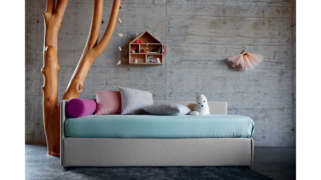 Letto singolo Duplo di Bontempi Letti Design