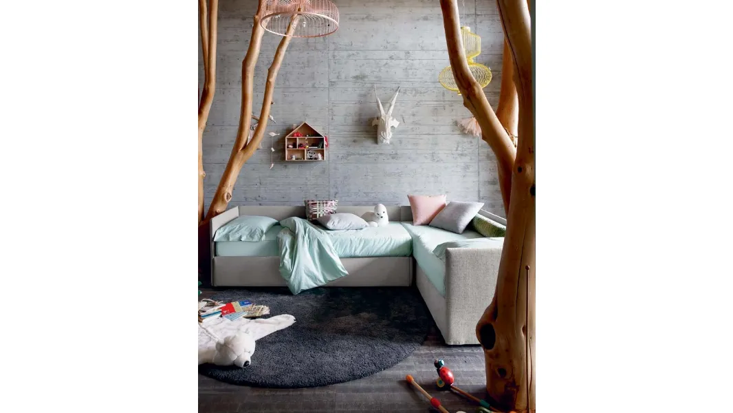 Letto singolo Duplo di Bontempi Letti Design