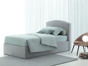 Letto singolo con contenitore Face di Oggioni