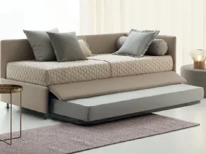 Daybed singolo in tessuto con letto estraibile Golf 417 di Oggioni