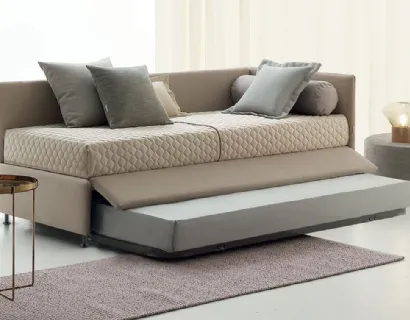 Daybed singolo in tessuto con letto estraibile Golf 417 di Oggioni