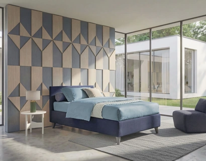 Letto singolo con contenitore Golf 203 di Oggioni