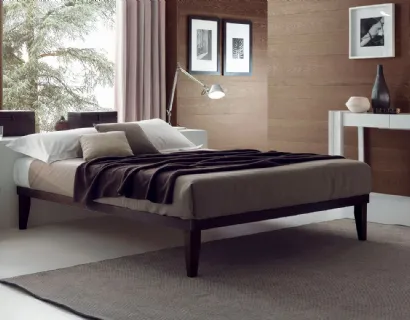 Letto matrimoniale in melaminico Sommier Legno di Ergogreen