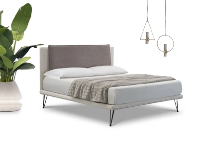 Letto in tessuto imbottito Ugo di Salvetti