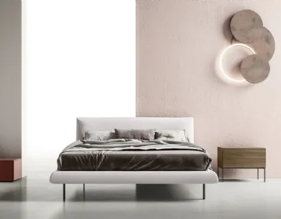 Letto in tessuto imbottito Decor di Zalf