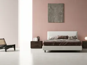 Letto in tessuto con estiera Luk Small di Zalf